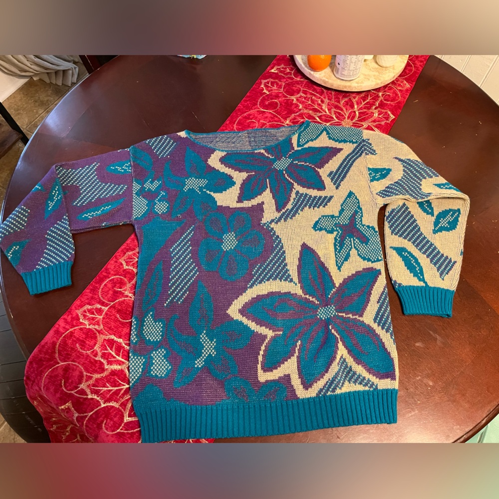 Multicolor Floral Sweater